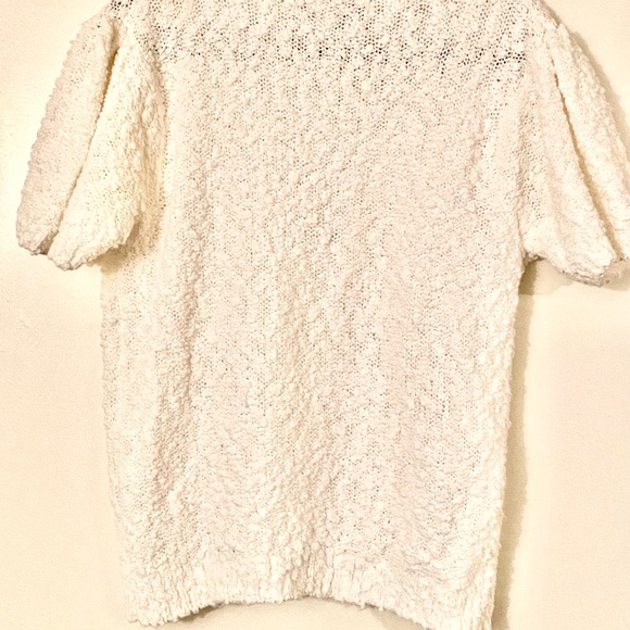 Vintage White Sequin Sweater. - Picture 4 of 5